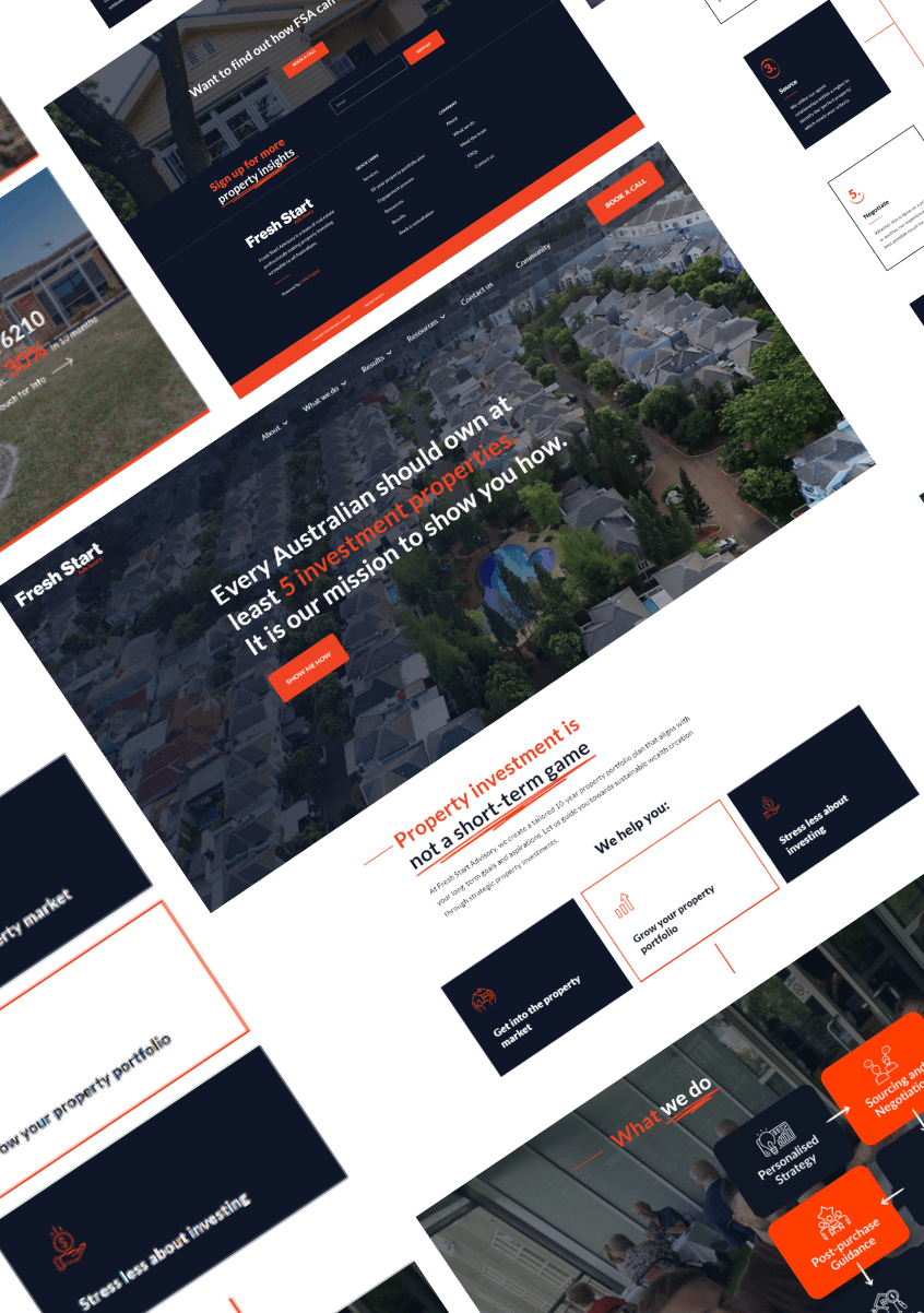 fresh start advisory - website redesign using elementor